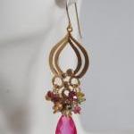 Hot pink Quartz And Multi T..