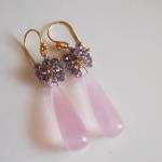 Baby Pink Quartz and Iolite..