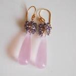 Baby Pink Quartz and Iolite..