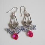 Hot Pink Quartz and Iolite ..